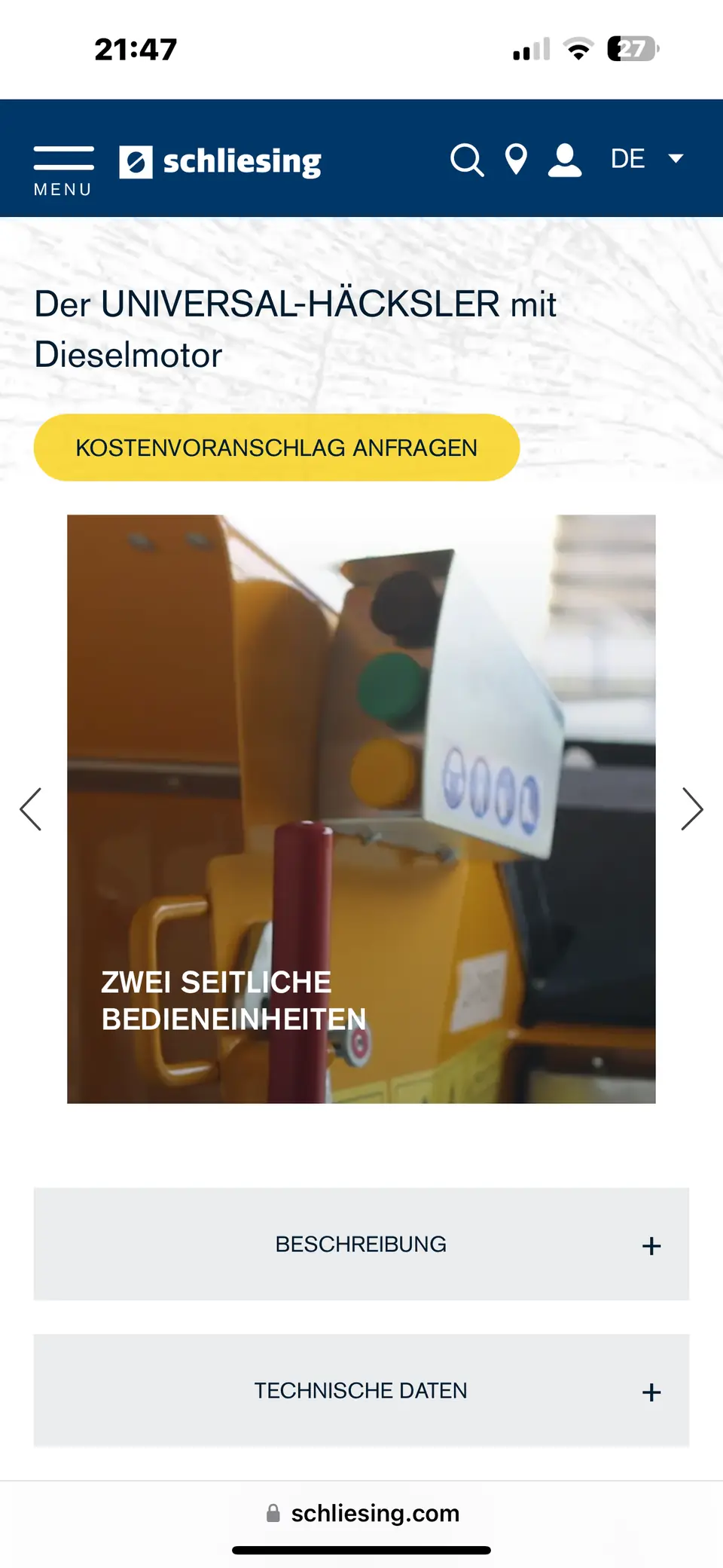 Holzhäcksler Schliesing MX235, Foto 7